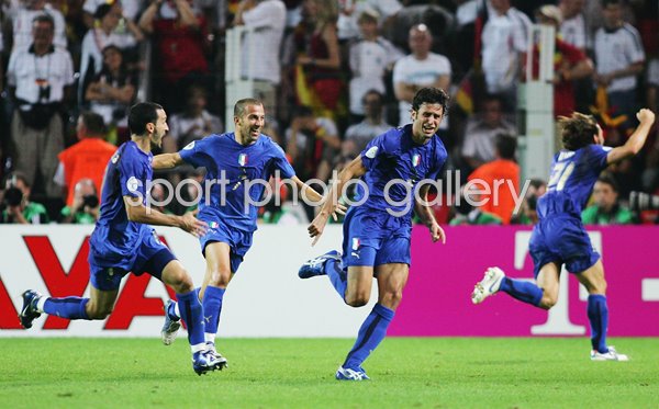 Fabio Grosso Italy scores v Germany semi-final World Cup 2006