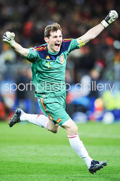 2010 World Cup Final - Iker Casillas celebrates goal  