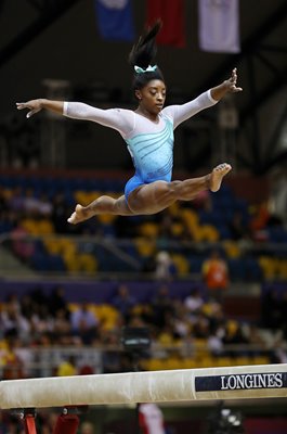 Simone Biles USA Beam World Championships Doha 2018