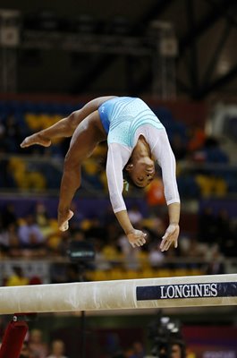 Simone Biles USA Beam World Gymnastics Champion Doha 2018