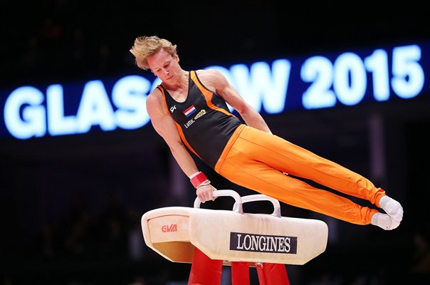 Epke Zonderland Netherlands Pommel Gymnastics Worlds 2015