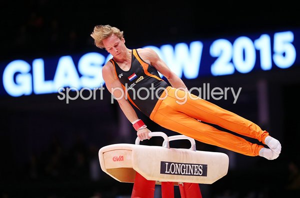 Epke Zonderland Netherlands Pommel Gymnastics Worlds 2015