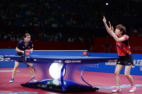 Kasumi Ishikawa Japan v Ching Lee 2014 World Team Table Tennis  