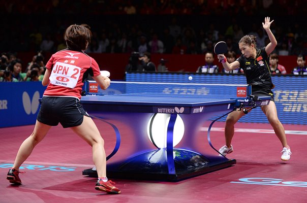 Sayaka Hirano Japan v Shiwen Liu China Worlds Tokyo 2014