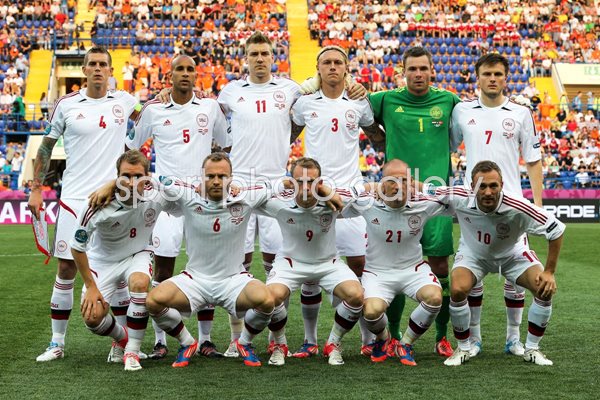 Denmark team v Netherlands EURO 2012