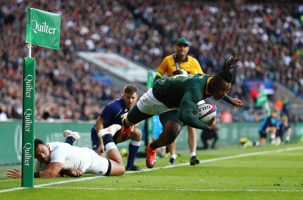 Sibusiso Nkosi South Africa scores v England Twickenham 2018