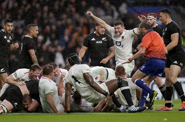 England pushover try v New Zealand Autumn International 2018