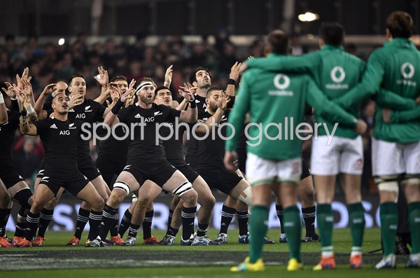 Ireland face up to New Zealand Haka Dublin 2018