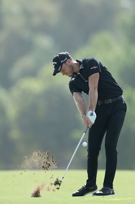 Danny Willett England World Tour Championship action Dubai 2018