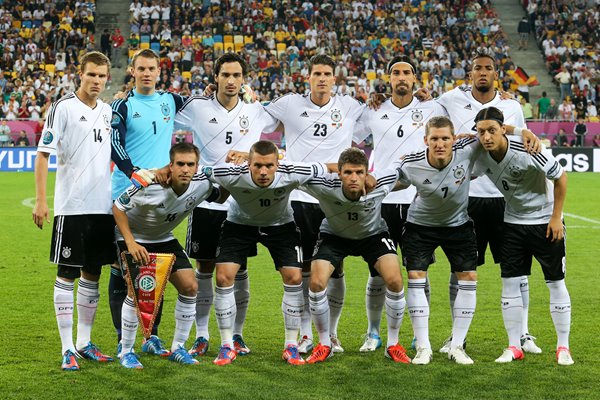 Germany team v Portugal EURO 2012