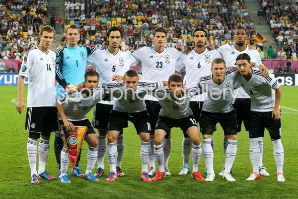 Germany team v Portugal EURO 2012