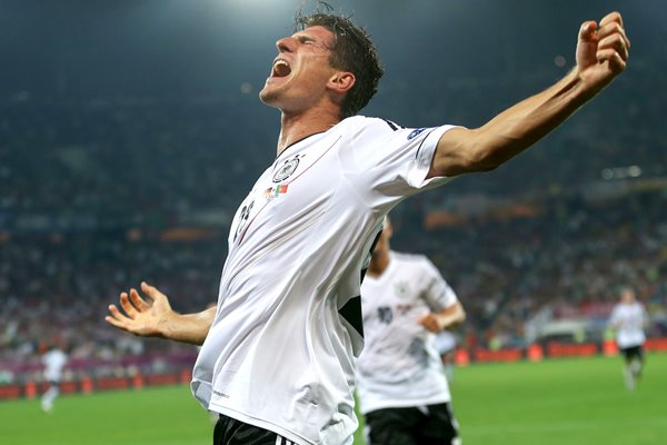 Mario Gomez Germany v Portugal EURO 2012