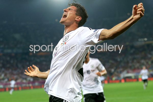 Mario Gomez Germany v Portugal EURO 2012
