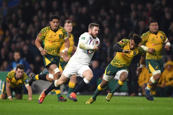 Elliot Daly England scores v Australia Twickenham 2018