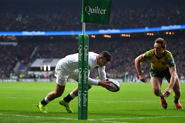 Jonny May England scores v Australia Autumn International 2018