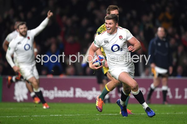 Owen Farrell England scores v Australia Twickenham 2018