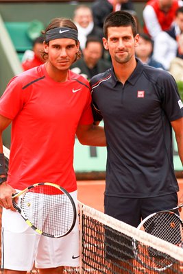 Rafael Nadal and Novak Djokovic Paris 2012