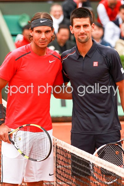Rafael Nadal and Novak Djokovic Paris 2012