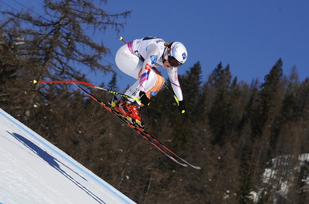 Tina Weirather Liechtenstein Downhill Cortina Italy 2014
