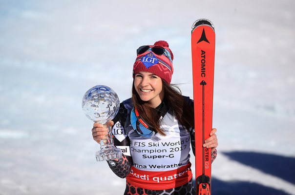 Tina Weirather Liechtenstein Super G Slalom Winner Aspen Colorado 2018