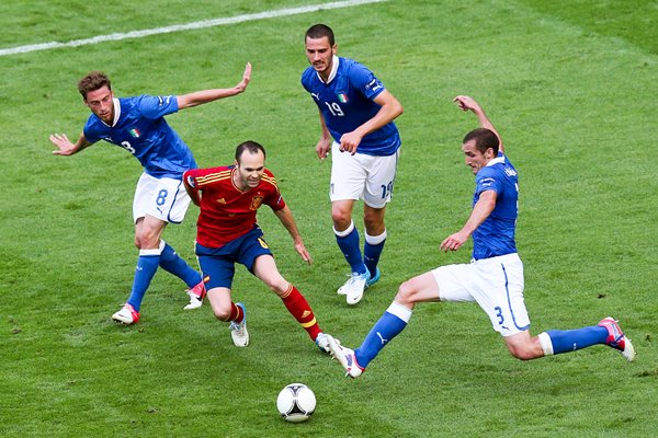 Andres Iniesta of Spain v Italy EURO 2012
