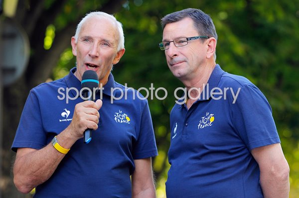 Commentators Phil Liggett & Paul Sherwin Tour de France 2012  