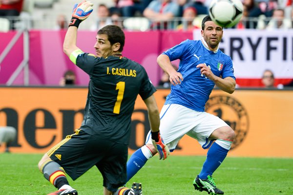 Antonio Di Natale scores for Italy EURO 2012