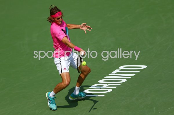Stefanos Tsitsipas Greece Forehand Rogers Cup Toronto 2018