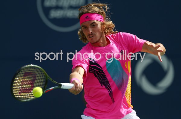 Stefanos Tsitsipas Greece Action Rogers Cup Toronto 2018