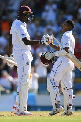 Jason Holder & Shane Dowrich West Indies v England Barbados Test 2018