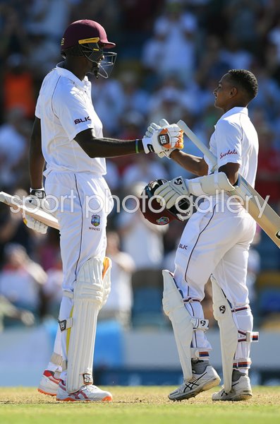 Jason Holder & Shane Dowrich West Indies v England Barbados Test 2018