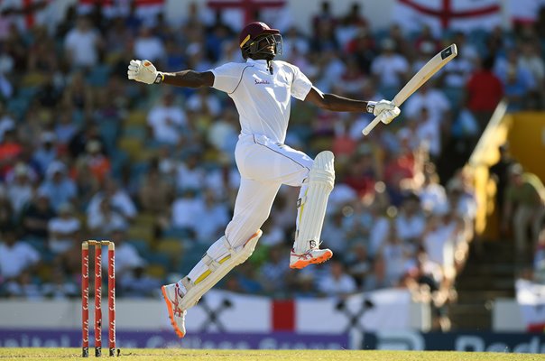 Jason Holder West Indies captain celebrates v England Barbados 2018