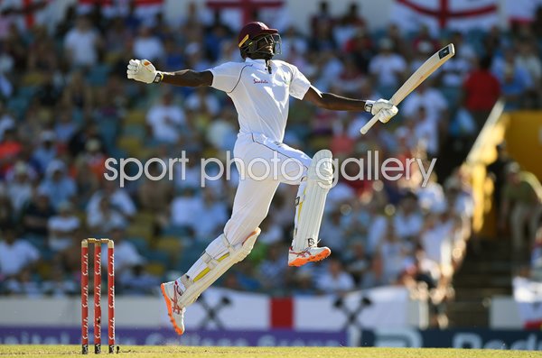 Jason Holder West Indies captain celebrates v England Barbados 2018