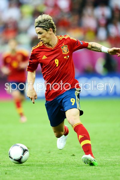 Fernando Torres Spain v Italy EURO 2012