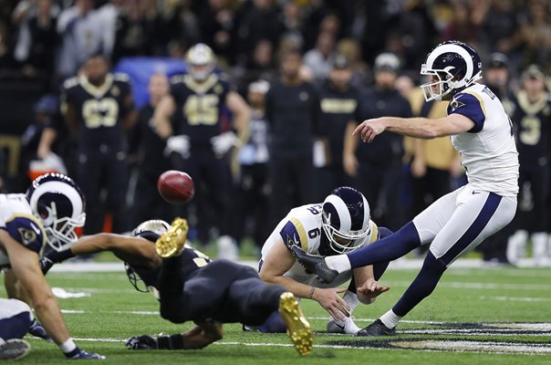 Greg Zuerlein Los Angeles Rams winning kick v New Orleans 2019