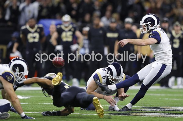 Greg Zuerlein Los Angeles Rams winning kick v New Orleans 2019