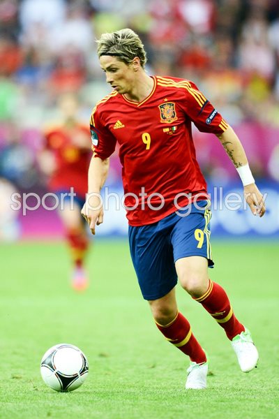 Fernando Torres Spain v Italy EURO 2012