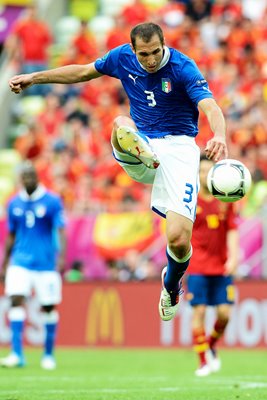 Giorgio Chiellini Italy v Spain EURO 2012