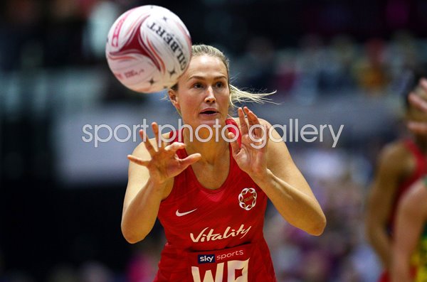 Chelsea Pitman England v Australia Netball Quad Series 2019