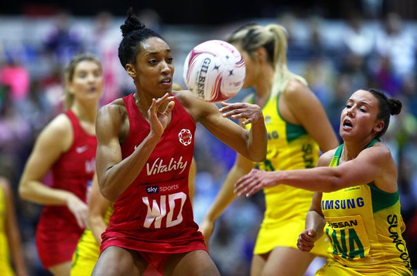 Layla Guscoth England v Australia Netball Quad Series 2019