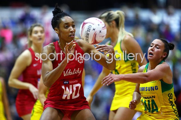 Layla Guscoth England v Australia Netball Quad Series 2019