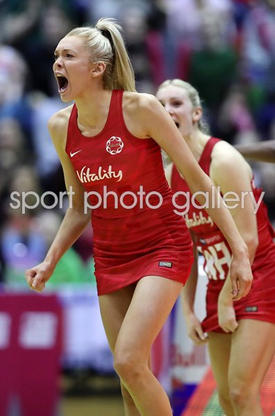 Helen Housby England v Australia Netball Quad Series 2019