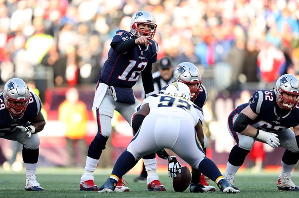 Tom Brady New England Patriots v Chargers Foxborough Playoffs 2019