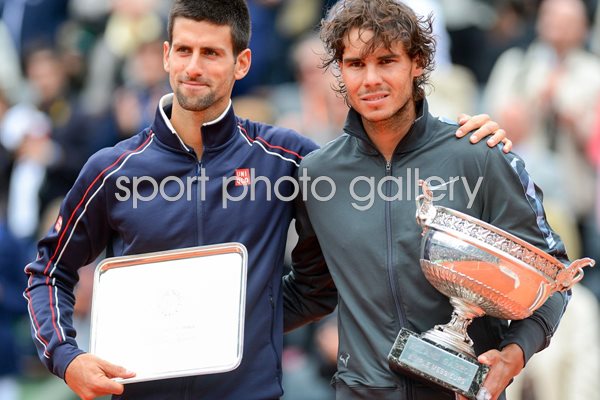 Rafael Nadal and Novak Djokovic Paris 2012
