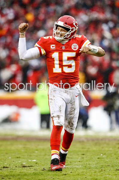 Patrick Mahomes Kansas City Chiefs Quarterback Touchdown Playoffs 2019