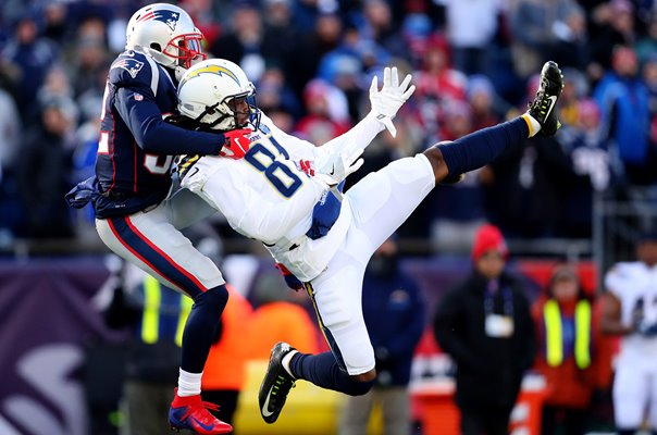 Devin McCourty New England v Mike Williams Los Angeles Playoffs 2019