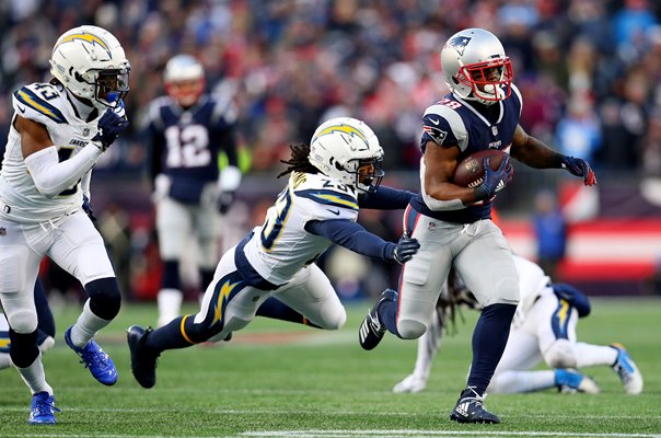 James White New England Patriots v Chargers AFC Playoffs 2019