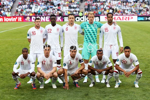 England team v France Donetsk EURO 2012