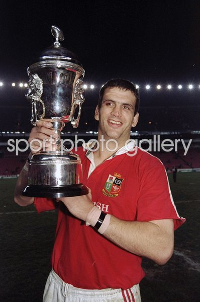 Martin Johnson British Lions Series Trophy South Africa 1997