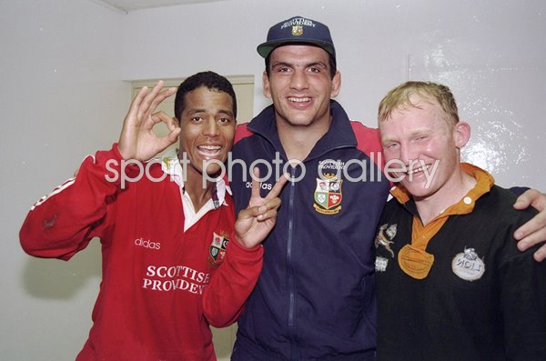 Jeremy Guscott, Martin Johnson & Neil Jenkins British Lions 1997